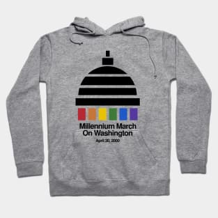 Millennium March Vintage 2000 Gay LGBT Retro Hoodie